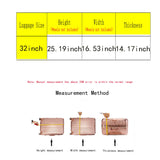 Klmsscxy Luggage Cover Suitcase Cover Protector Luggage Protector Suitcase Cover Clear Trunk Luggage Covers for Suitcase (Transparent, 32inch)