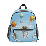 XDKDZIS Golden Planet Cartoon Astrona Ut Kids Backpack for Girls Preschool Elementary Kindergarten Boys School Bag