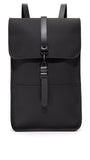 RAINS Backpack for Women and Men - Fits 15" Laptop - Water Resistant Rucksack - (Black, One Size)