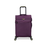 It Luggage Circulator 3 Piece Softside 8 Wheel Expandable Spinner Luggage Set, Italian Plum