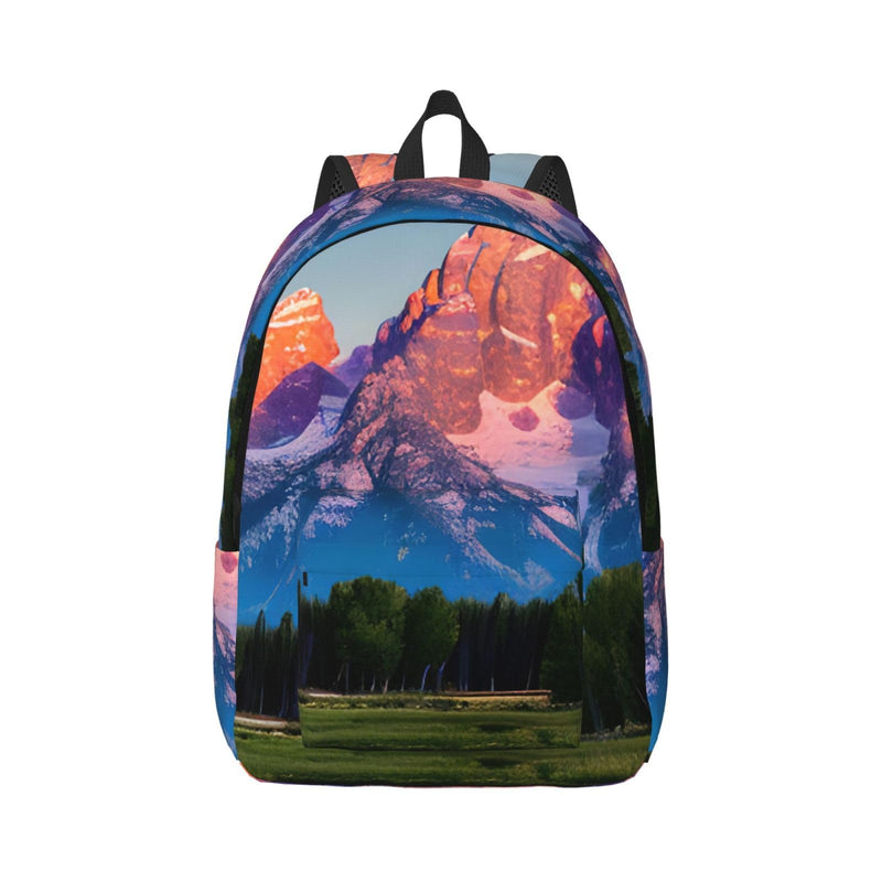 grand teton national park Print Comfortable Backpack Outdoor Daypack Hiking Commute Office Travel Versatile Use