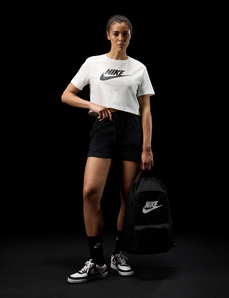 Nike Unisex Heritage Backpack (25L), Black/Black/White, MISC