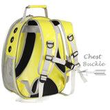 Cat Backpack Carrier, Bubble Backpack for Cat Kitten Small Puppy and Bunny, Space Capsule Bubble Cat Backpack Carrier, Airline Approved Waterproof Yellow Pet Backpack for Small Dog