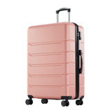 NEWBULIG 24 Inch Carry on Luggage, Lightweight Expandable Rolling Suit Case with TSA Lock, Hard Shell ABS Suitcase with Double Spinner Wheels, Pink
