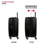 SwissGear 8018 Expandable Luggage Set, 3-Piece Hardside Luggage Set with Spinner Wheels
