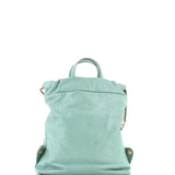 Chanel, Pre-Loved 22 Chain Backpack Quilted Calfskin Medium, Green