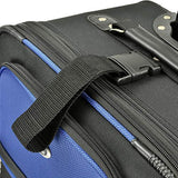 U.S. Traveler New Yorker Lightweight Expandable Rolling Luggage, Blue, 4-Piece Set
