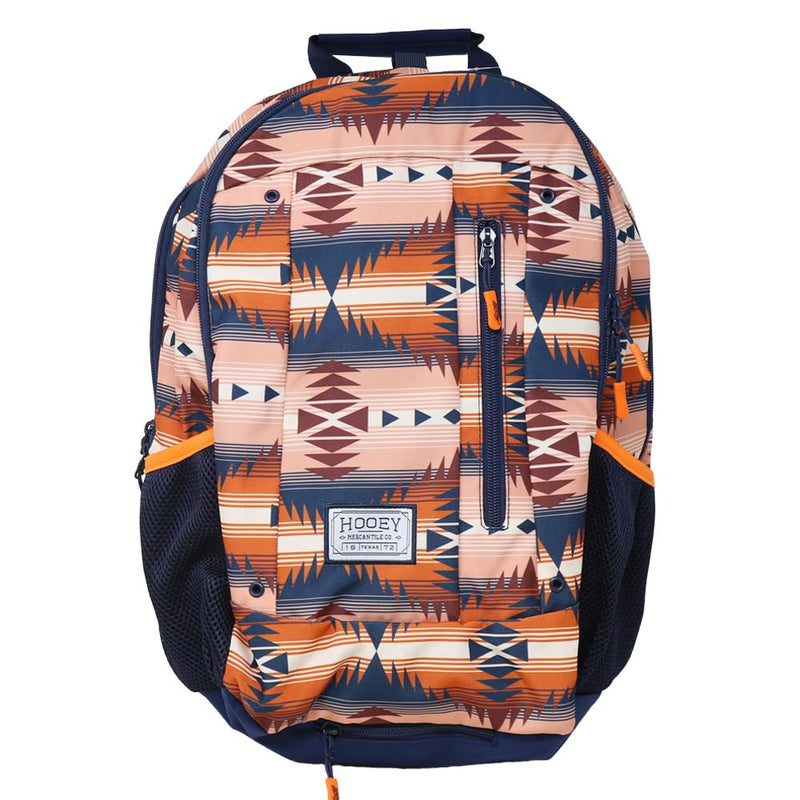 HOOEY Unisex Rockstar Southwestern Print Backpack Navy One Size