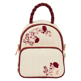 Loungefly Cream & Red Floral Sling Bag