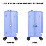 Maegragn Carry on Luggage Airline Approved, Carry on Suitcases with Wheels, Expandable Suitcase with YKK zipper, Top Open Design Luggage with Spinner wheels, Perfect for Gift, Blue Luggage.