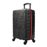 Bioworld Marvel Spider-Man Spider Logo Black 22" 4-Wheel Rolling Luggage