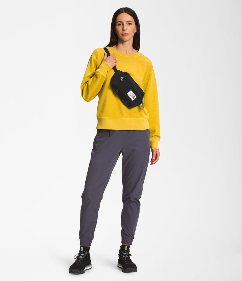 The North Face Berkeley Lumbar Bag | Water-Repellent Fanny Pack for Men & Women, External Pocket & Adjustable Strap, TNF Black/Mineral Gold-NPF, One Size