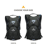 Teton Oasis Hydration Backpack – Lightweight Water Pack with Bladder for Hiking, Running, Cycling, Biking – 18L/22L Sizes – Sewn-in Rain Cover – Fits Men and Women