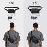 tomtoc 1.5L X-Pac Sling Bag with RFID Blocking, Crossbody Bag Minimalist Chest Shoulder Pack for Men/Women, Water-resistant Lightweight Casual Funny Pack for Travel, Daily Commute