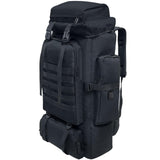 Ogetok 80L Hiking Backpack Camping Rucksack, 80 liters Large Capacity Outdoor Knapsack Travel Climbing Mountaineering Carry On Backpack Bag, Trekking Backpacking for Men Women, Black