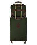 London Fog Nottingham 15 Inch Under the Seat Bag with Wheels, Olive Chestnut