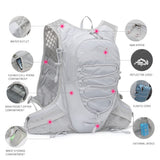 IX INOXTO Running Hydration Vest for Men & Women - 3L Water Backpack for Trail Running, Marathon, Race & Hiking (Grey)