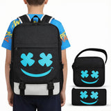 GRENDS Backpack for Boys Kids Bookbag for Elementary Middle Schoolbag for Boys Backpack Children Teens Waterproof Lightweight Casual Daypack with Lunch Bag Set