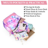 VASCHY Sling Bag for Women, One Strap Over the Shoulder Crossbody Small Backpack Chest Bag for Hiking/Travel/Outdoor Galaxy