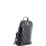 Chanel, Pre-Loved My Pocket Backpack Quilted Shiny Calfskin, Black