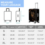 ANNA QUEEN Gold Butterfly Travel Luggage Cover -Stretchable Airplane Suitcase Protector Sleeve,Universal Washable Fit for 20-22 Inch Checked Baggage,Water Resistant Durable Luggage Protector