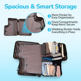 TIBIBOO Ride On Suitcase for Kids, Kids Ride On Luggage, 20” Carry On Kids Luggage with Wheels, Hard Shell Travel Suitcase for Ages 3–7