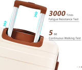 Luggage 3 Pcs ABS Hardside Luggage Sets Spinner Wheels Suitcases