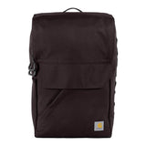 Carhartt 21L Top-Load Backpack, Durable Water Resistant Coated Canvas Base W/ 17" Laptop Sleeve, Port