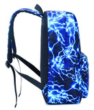 AM SeaBlue Backpack for Boy Middle School Lightning Bookbag Durable Student Teenager Sturdy Lightweight Waterproof (1-Blue)