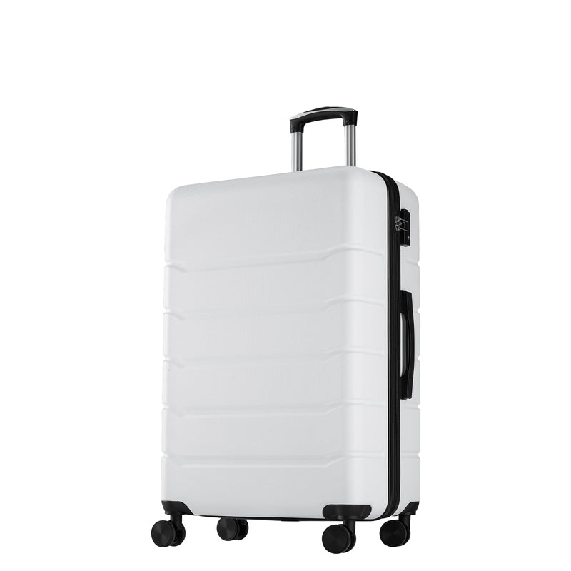 NEWBULIG 20 Inch Carry on Luggage, Lightweight Expandable Rolling Suit Case with TSA Lock, Hard Shell ABS Suitcase with Double Spinner Wheels, White