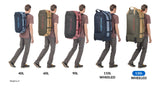 Eagle Creek Cargo Hauler Wheeled Duffel - Durable Duffel Bag for Travel - Easy Access Compartment - Deployable Backpack Straps - Lockable Zipper Opening - Glacier Blue - 130L
