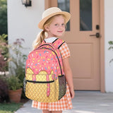 GzLeyigou Daypack Backpacks 16 Inch Bookbags for Students, Ice Cream School Backpack Laptop Shoulder Bag Daypack for Travel Hiking Camping, Casual Daypack for Girls Boys Women Men