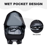 MIYCOO Backpack - Ultra Lightweight Packable Backpack for Travel Camping, Hiking Back Pack Waterproof Foldable Daypack for Men Women Black