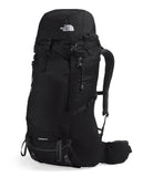 The North Face Terra 65 Backpack - Unisex Hiking Pack, Cinch-Top Opening with Zipper, Pole & Ice Axe Attachments, TNF Black/Asphalt Grey-NPF, Small/Medium