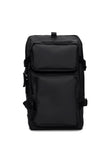 RAINS Trail Cargo Backpack – Black Unisex Cargo Backpack Water Resistant Water Repellent PU Fabric Smooth Feel Outdoor Urban Design 14L Capacity – 2 Year Warranty
