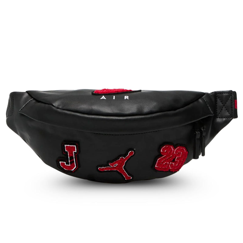 Nike Jordan Borough Varsity Belt Bag, One Size, Black/Red