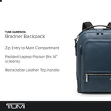 TUMI - Harrison Bradner Backpack - Men's Laptop Bag for Business & Travel - Fits up to 14" Screen - 16.5" X 11.5" X 3.5" - Pavement Bombe Leather