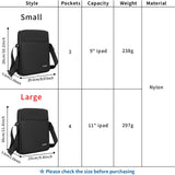 OSOCE Messenger Bag, Crossbody Bag Shoulder Bag for Men Water Resistant Man Bag Man Purse for Business Office, S