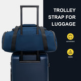 LEVEL8 Luminous 24 Inch Checked Luggage with Water Resistant Travel Duffle Bag