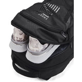 Under Armour Unisex Hustle 6.0 Freedom Backpack, (001) Black/Black/Black, One Size Fits Most