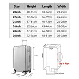 T Tersely Clear PVC Suitcase Cover Protectors 20/24/26/28/30 Inch Suitcase Baggage Covers - Waterproof Dustproof and Anti-Scratch 20-30 Inch Luggage Cover (26inch)