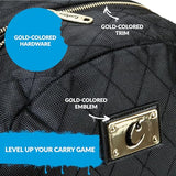 Quilted Backpack with Gold Trim by Cookies Clothing