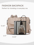 CLUCI Backpack Purse for Women, Womens Backpack Purse, Leather Anti-theft Large Fashion Designer Travel Bag Ladies Shoulder Bags