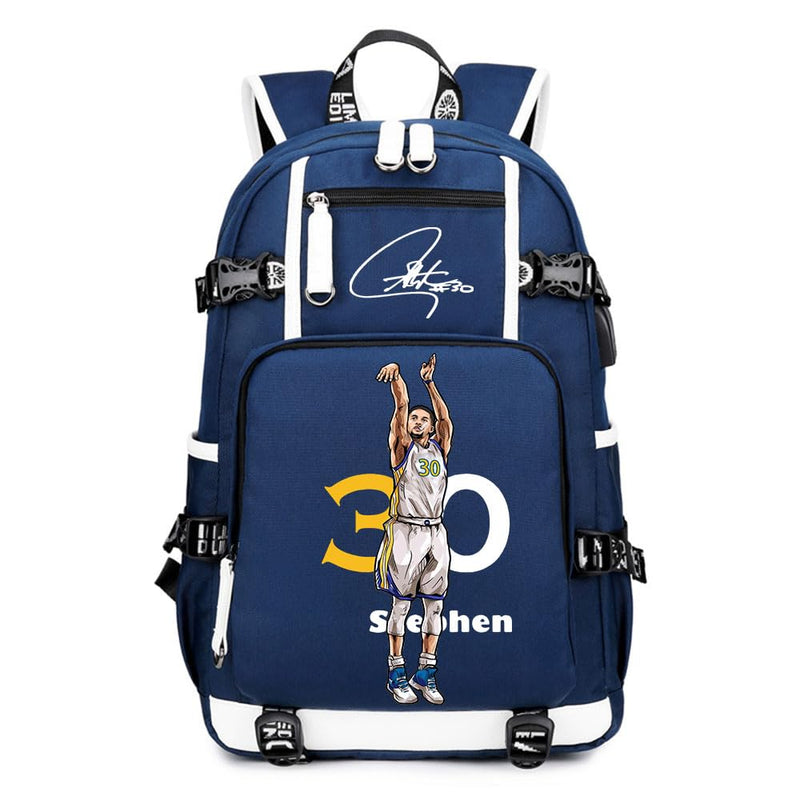 Ansigeren No. 30 Basketball Player Multifunctional Backpacks Sports Fan Bookbag Travel Student Backpack (W1)