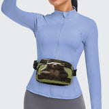 Hi Bear Sit on The Lawn Waist Bags Waist Packs with Adjustable Strap Classic Twill Fabric Fanny Bag for Workout
