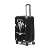 KARL LAGERFELD Paris Unisex Luggage Suitcase,Medium