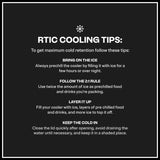 RTIC 8 QT Road Trip Personal Cooler, Small, Compact, Insulated, Portable Ice Chest Box for Food, Drink, Beverage, Beach, Camping, Picnic, Fishing, Boat, 12-Can Capacity, Dark Grey & Cool Grey