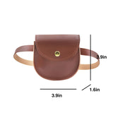 JASASCCEL Mini Fanny Pack for Girls Saddle Bag Pouch PU Leather Belt Waist Purse Hip Bumbags for Outdoors Travel Crossbody Bags