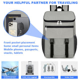 Schwylth Cooler Backpack, 30 Cans Backpack Coolers Insulated Leak Proof for Men Women, Ice Chest Beach Cooler Bag, Portable Lunch Backpack for Camping Hiking Picnic Travel (Grey)