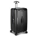 Traveler's Choice Ultimax II Polycarbonate Hardside Luggage with Spinner Wheels, Matte Black, 28-Inch Medium Trunk